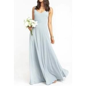 Show Me Your Mumu Womens XXS Jenn Maxi Sleeveless Dress Backless Sage Green NWT